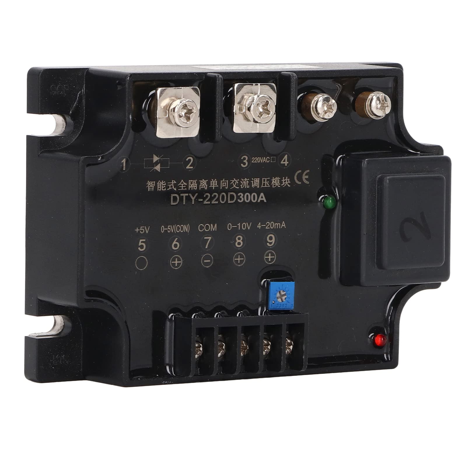 FTVOGUE Moduł Regulatora Napięcia AC, w Pełni Izolowany moduł Regulacji Napięcia Jednofazowego, Wejście 0–5 V Prądu Stałego 4–20 MA, Wejście 0–10 V Prądu Przemiennego, Wyjście 220 Przemiennego, do
