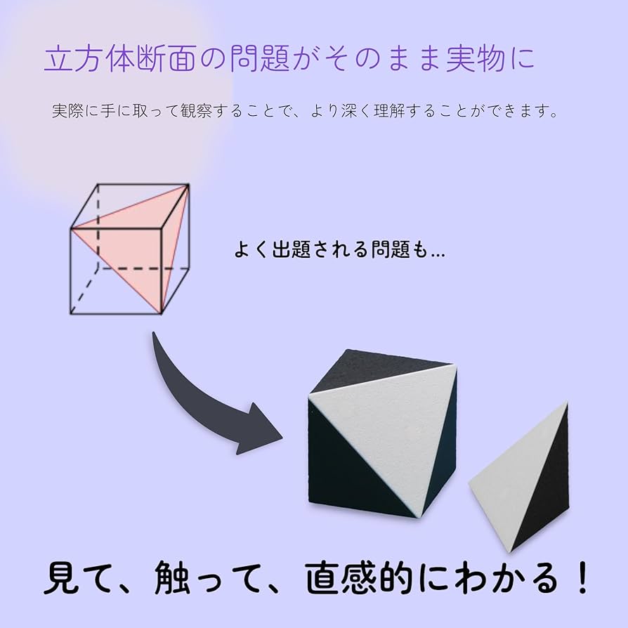 立体の切断模型 ①②④⑤⑥⑦⑧⑨⑩ 一覧 610W2i8-KNL._AC_UF894,