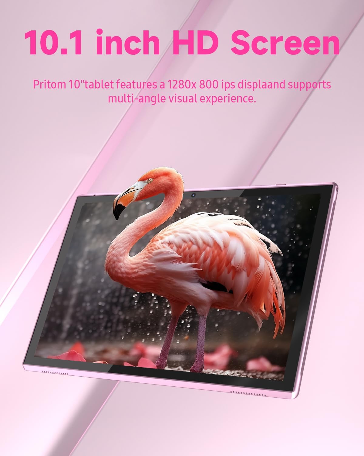 Tablet Tabletas de 10 pulgadas, Google Android Tablet 10, procesador de cuatro núcleos Tableta computadora con 32GB ROM 2GB RAM, 2MP+8MP Cámara WiFi BT 10.1 en pantalla HD, 6000mAh batería de larga 2