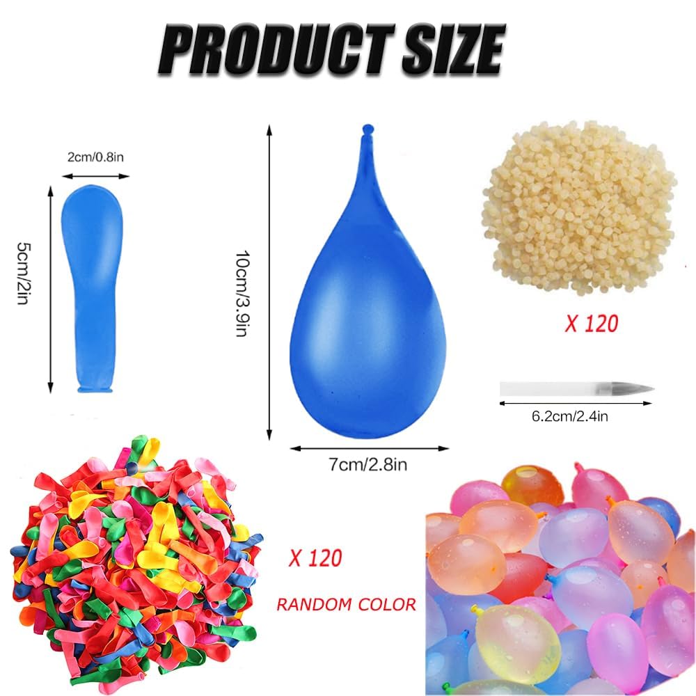 Jesir - 555 Pcs Globos mágicos globos de agua,Globo de Agua Jesir - 555 Pcs Globos mágicos globos de agua,Globo de Agua