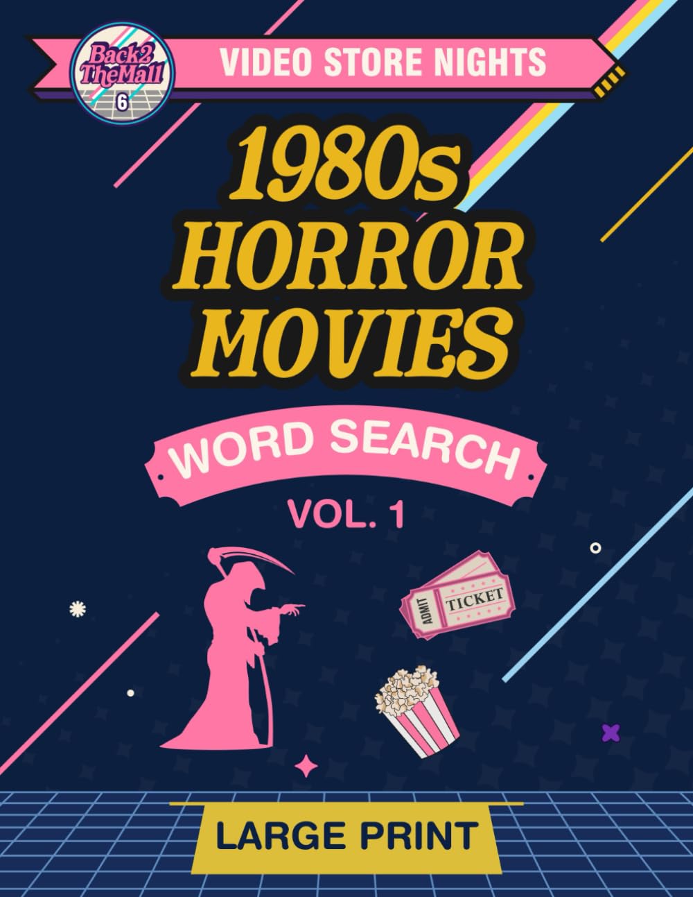 Video Store Nights: 1980s Horror Movies -- Vol 1: Large Print Word Search for 80s Horror Fans