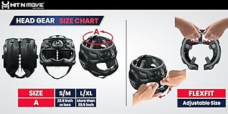 HIT N MOVE® Air Armor Face Saver Boxing Headgear for Men and Women, Lightweight Protective Gear for MMA, Kickboxing, Martial Arts, Training & Sparring and Combat