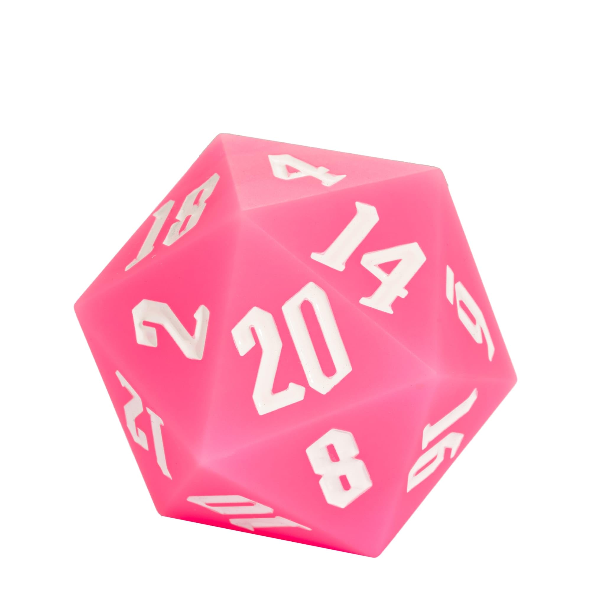 Dados DND de silicona D20 de 55 mm, brillan en la oscuridad, grandes D20 de 20 caras, dados poliédricos gigantes D20 con caja de regalo de dados para Dungeons and Dragons RPG, bar, pub, club,
