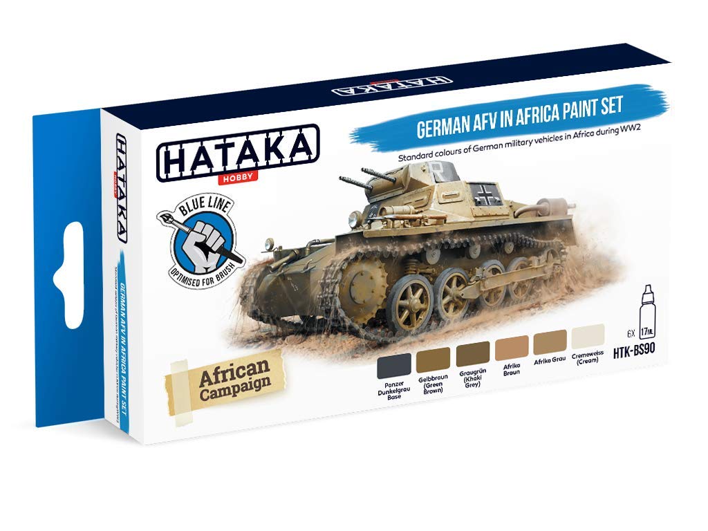 Hataka Blue Line German AFV DAK Paint Set #BS90