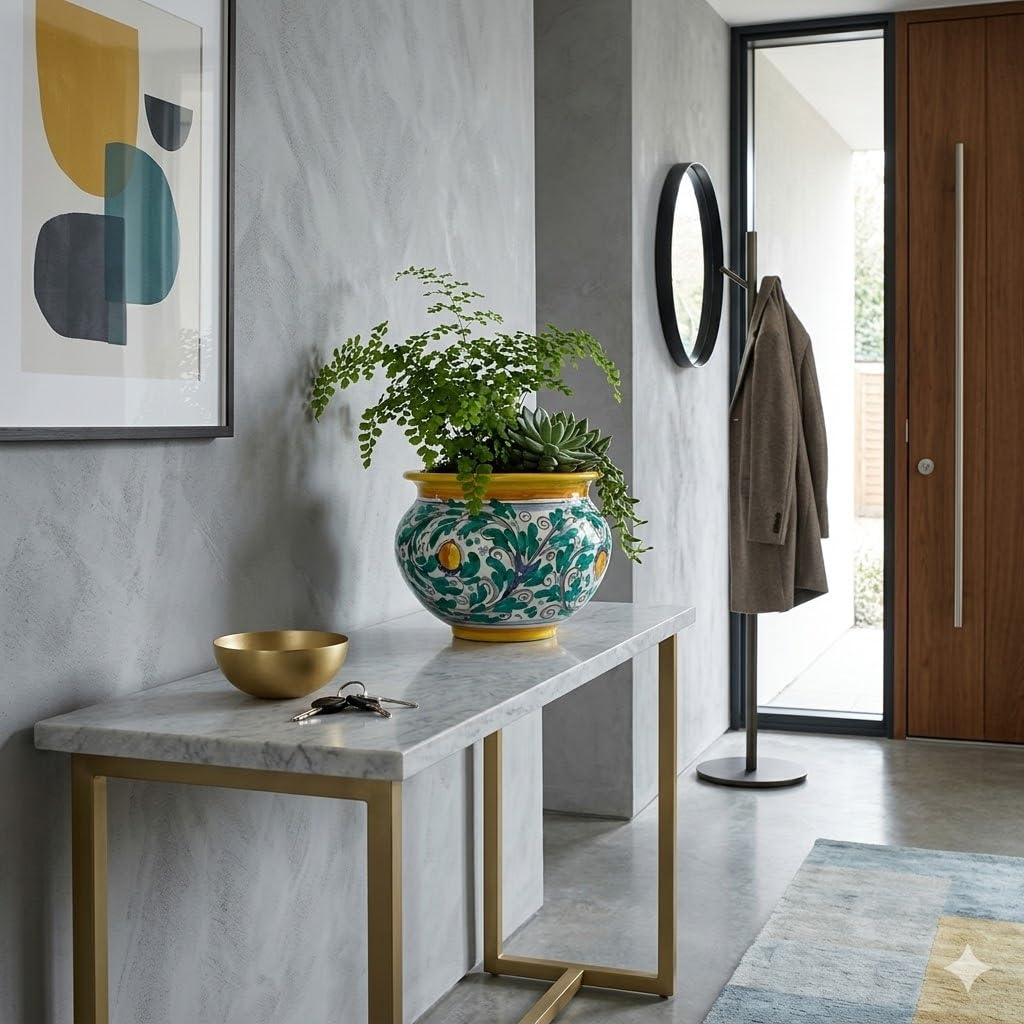 CEAR ceramiche - Porta vaso in ceramica di Caltagirone fatto a mano