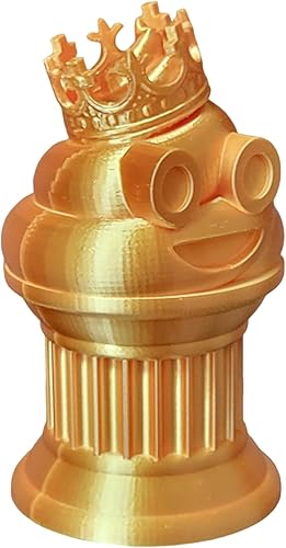 Miniatura 7 de Znet3D Trofeo de emoji King Poop  Premio divertido y regalo  Hecho a mano con fabricación aditiva  6 pulgadas de alto  Con un emoji de caca sólida