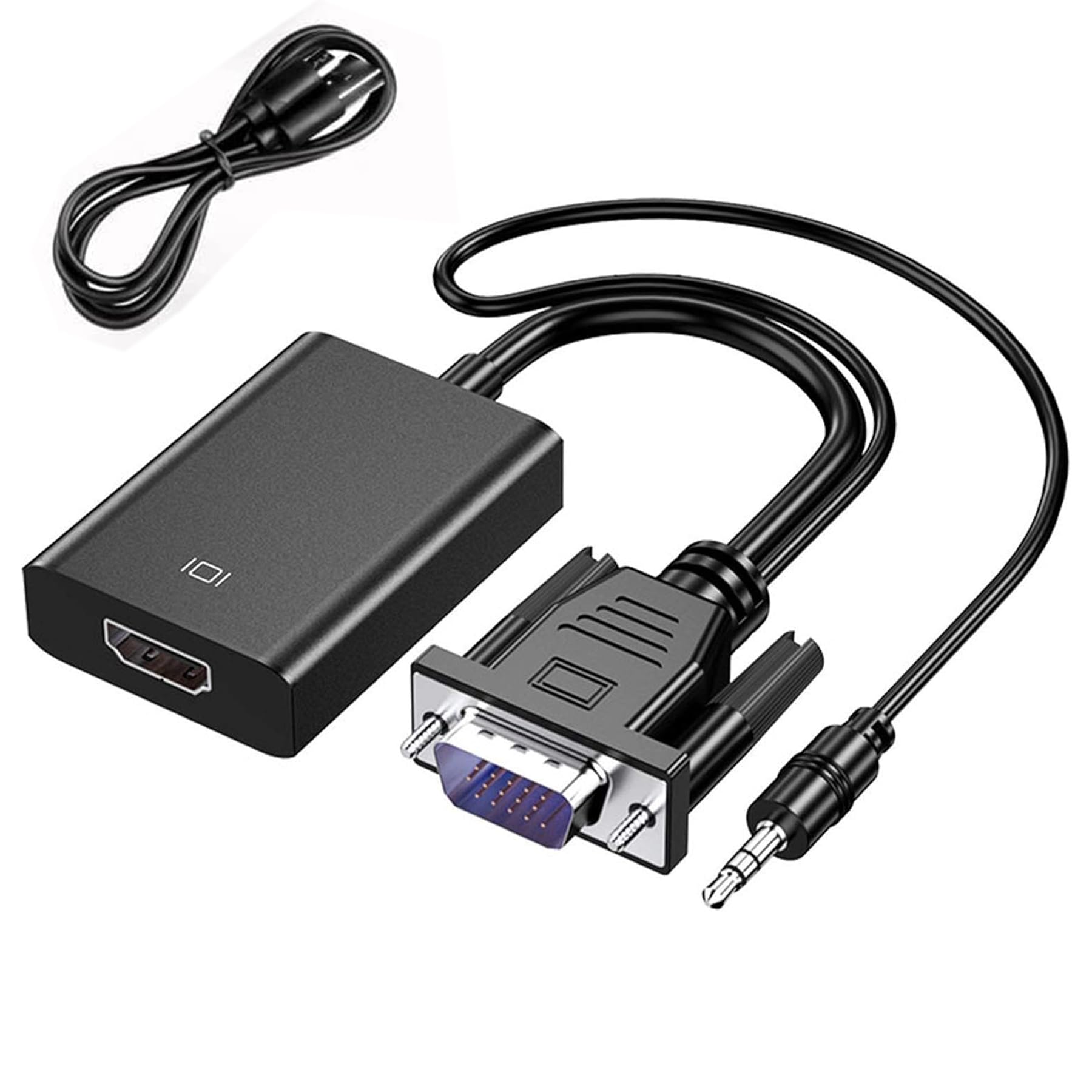 MESHIV VGA to HDMI with Audio Converter Adapter, VGA Male to HDMI Female with 3.5MM Audio Jack l VGA to HDMI Converter Adapter Full HD 1080P for Connecting Monitor/PC/Laptop/Projector (B0B4GDTD1B) Amazon Price History, Amazon Price Tracker