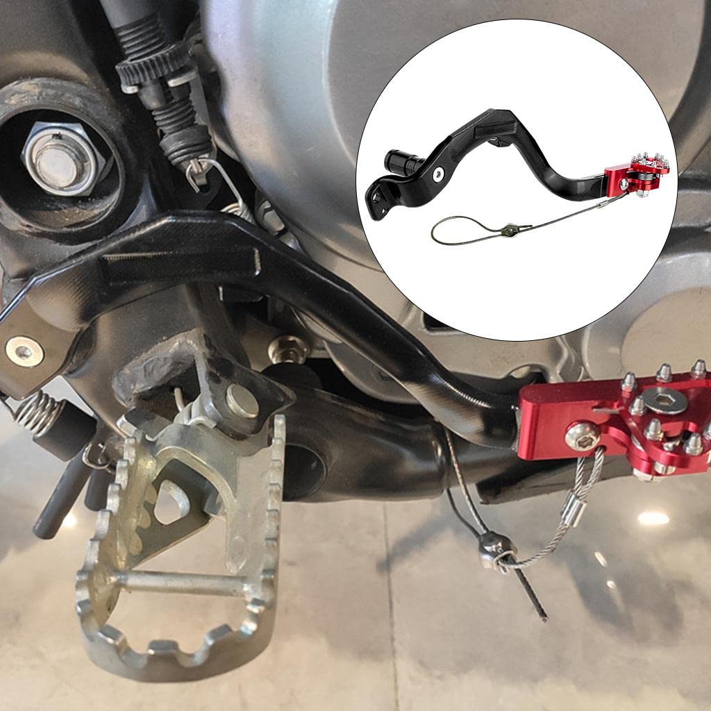Baoblaze Hinterer Fußbremshebel Motorradzubehör für Crf-300 Crf300L, ROT
