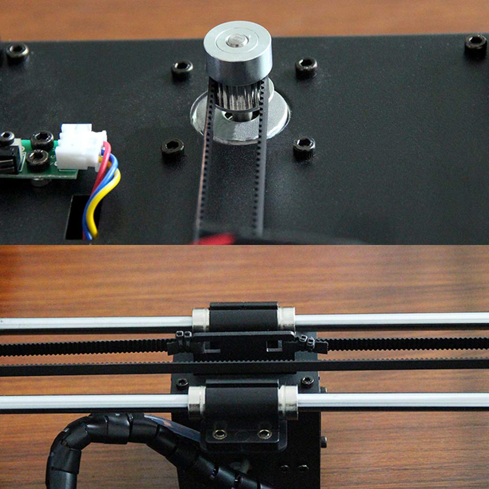 Pamtns GT2 Sproet 4 stuks GT2 tandwielraad tandwielas GT2 timing sproet aluminium boring GT2 omleidingsrol aluminium GT2 tandwielas aluminium GT2 riemschijven set voor 3D printeren