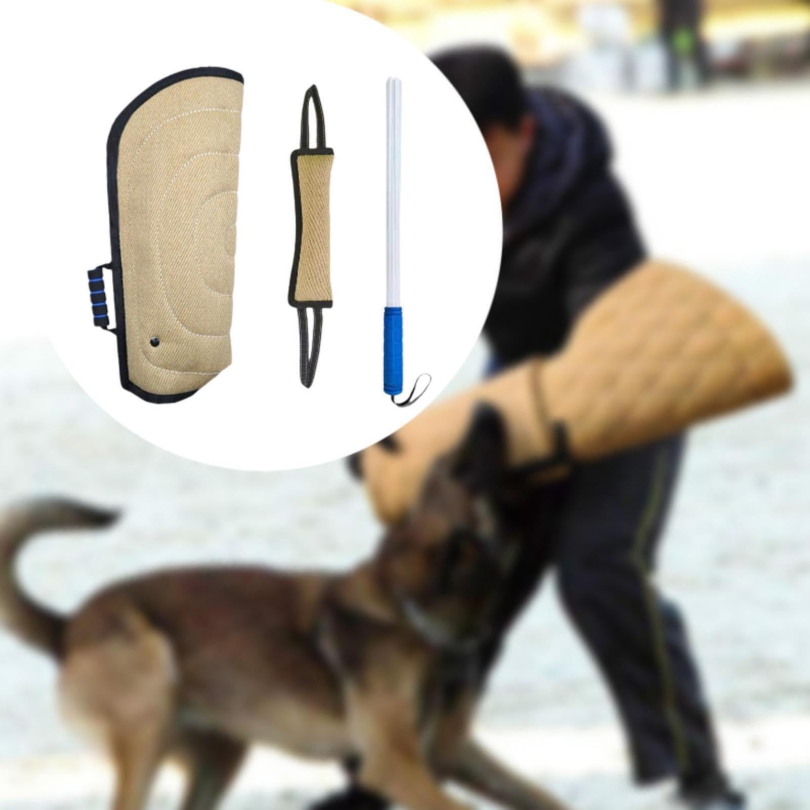 Manicotto per di cane resistente, set di addestramento per | braccio, addestramento professionale per cuccioli in ambienti esterni, bastone per cani, forniture per animali domestici,