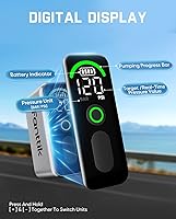 Vista 5 de Fanttik X10 Ace Tiny Mini bomba eléctrica para bicicleta, bomba de aire compacta de 120 PSI con válvula Presta y Schrader, bomba eléctrica