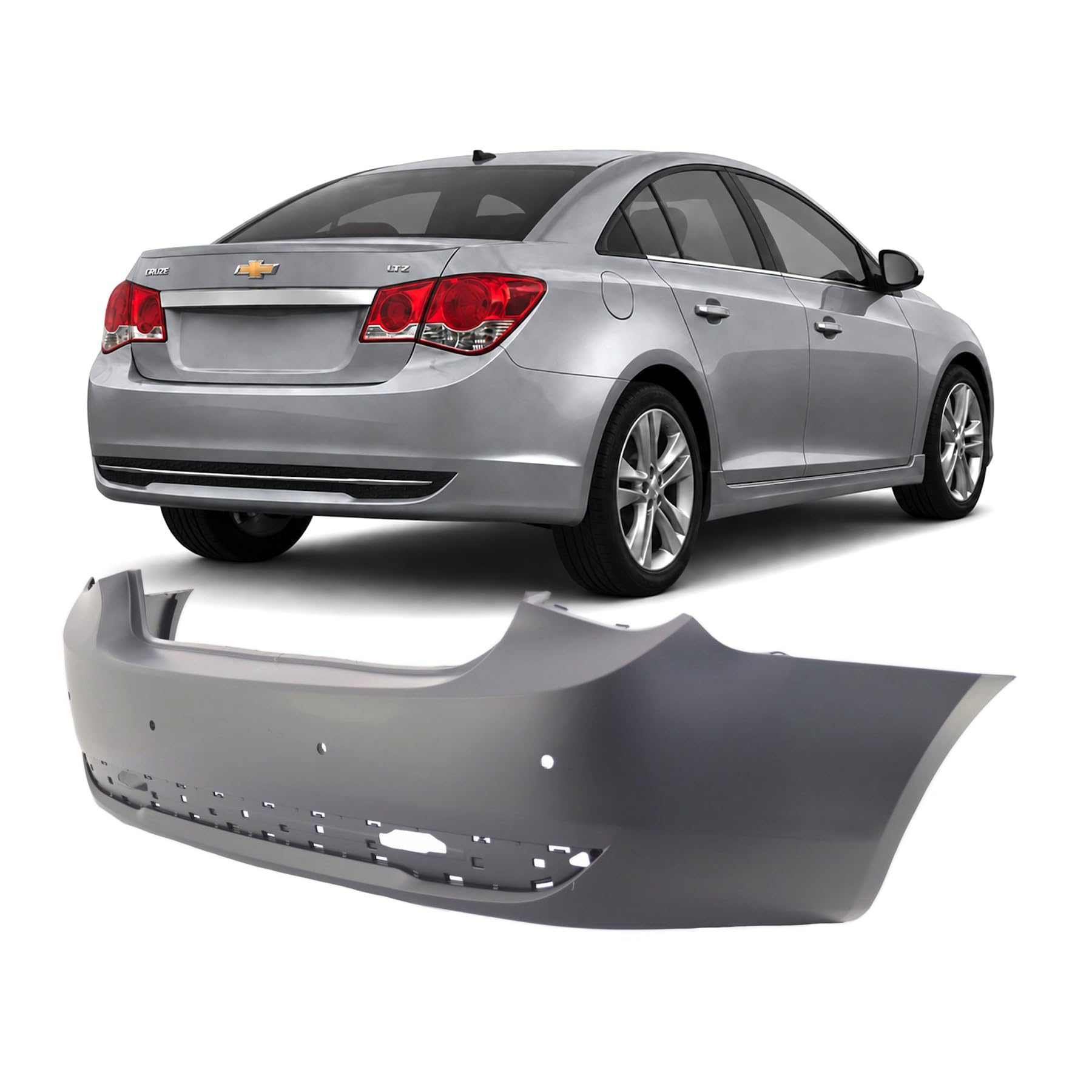 FitParts Compatible with Chevrolet Cruze 2011–2016 Rear Bumper Cover