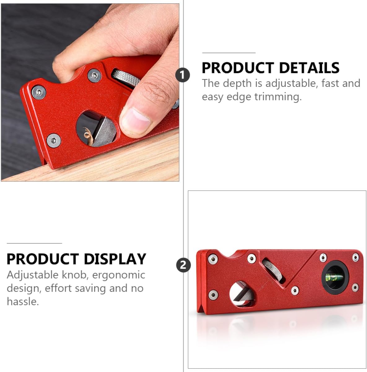 Adjustable Corner Plane Portable Aluminum Alloy Woodworking Tool with Ergonomic Design Easy to Operate for Precision Trimming and Cutting Carpentry