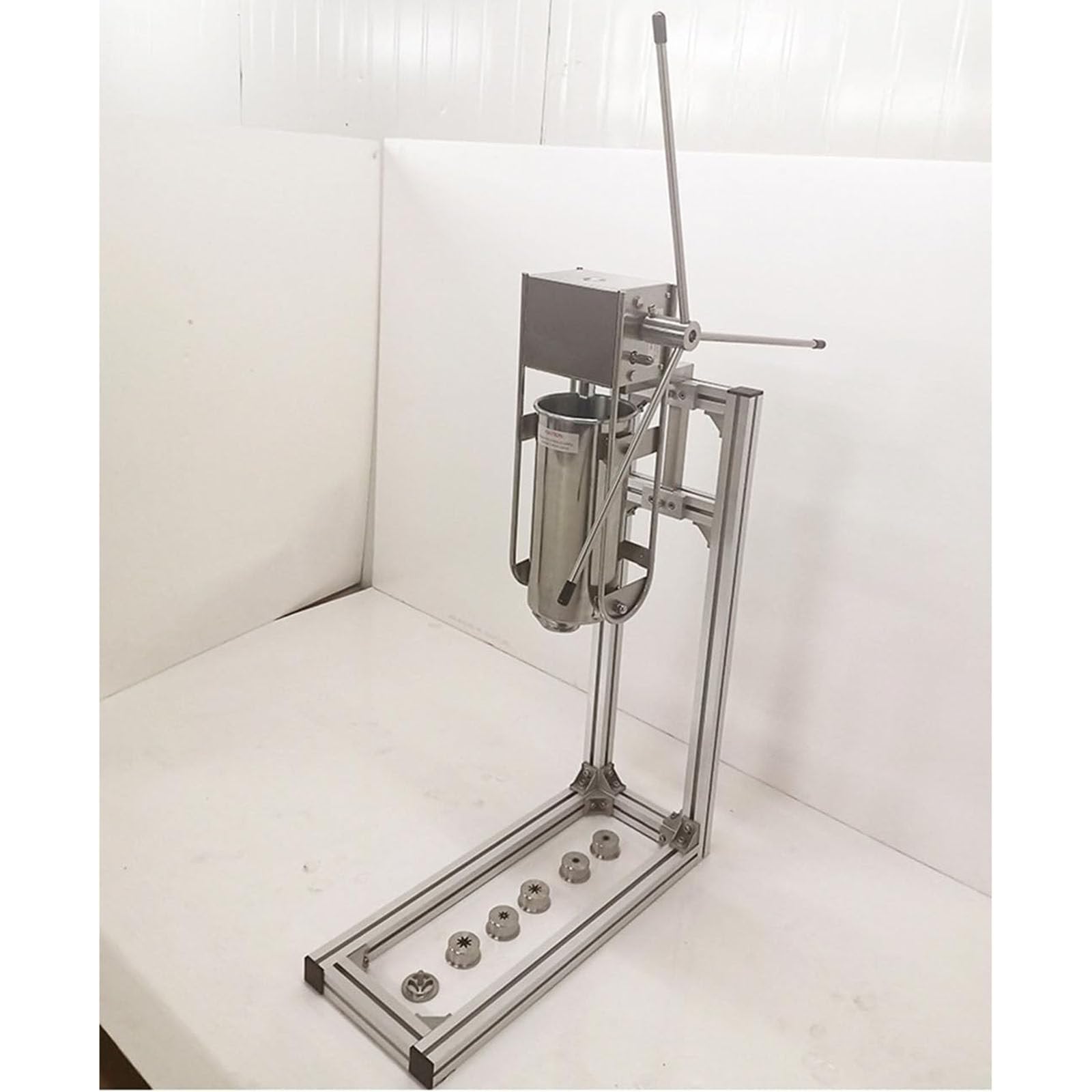 Máquina eléctrica de llenado de donas manual comercial con soporte para panadería