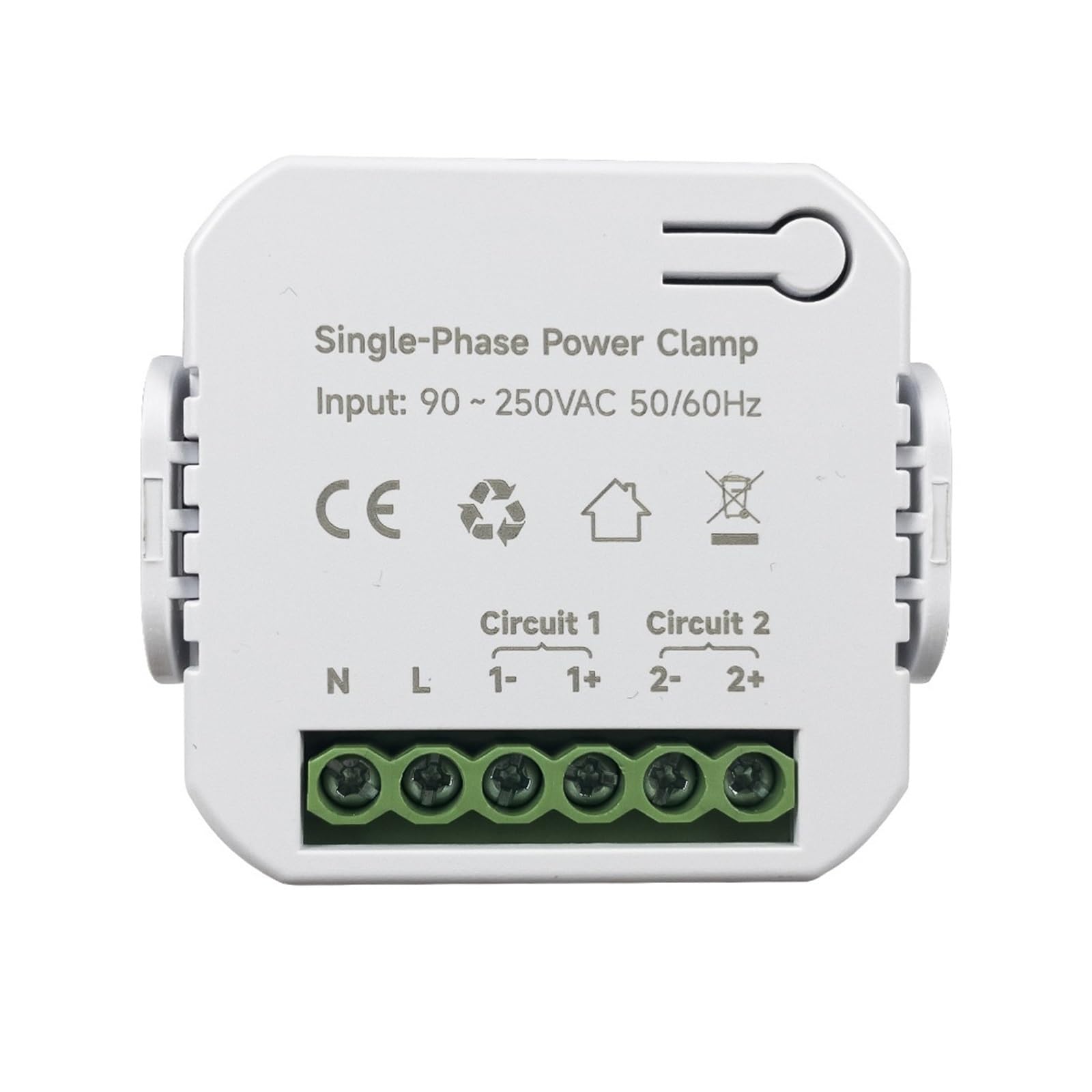 Disyuntor de energía, Medidor de energía Tuya monofásico 80A con abrazadera CT 90- 250VAC 50/60Hz estadísticas de electricidad Kwh Monitor de consumo de energía Monitor de consumo de electricidad(PC31