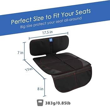 Carseat Protector Car Seat Cover Funbliss Car Seat Protector,Car Seat Protectors For Child Car Seats Suitable For All Cars,XL Largest Car Seat Cover For Child Baby Carseat Car Seat Cover Baby