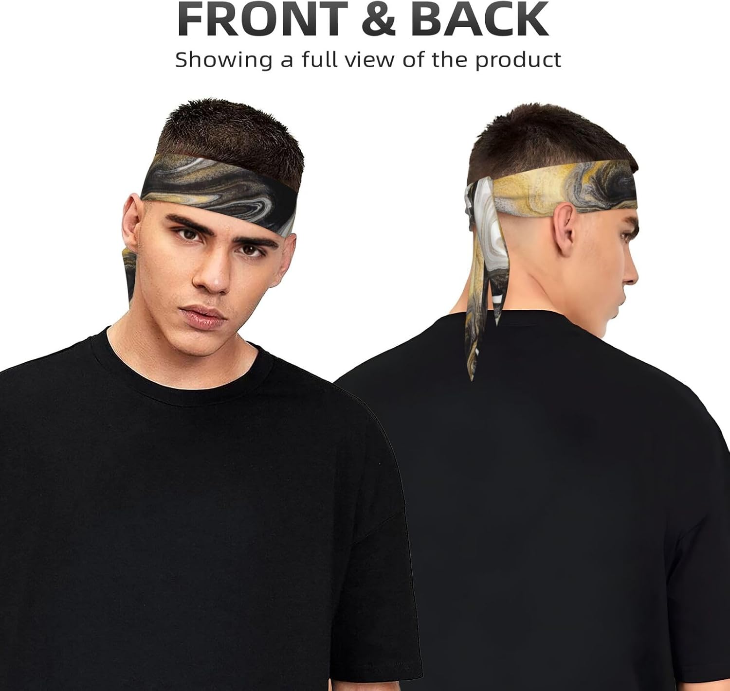 Sports Head Tie Westie Dogs Beach Summer Tropical Tie Sweatband Headband Men Women Elastic Bandana Adjustable Non-Slip Moisture Wicking for Running Football Yoga Workout Athletic Hair Ninja Head Band image 2