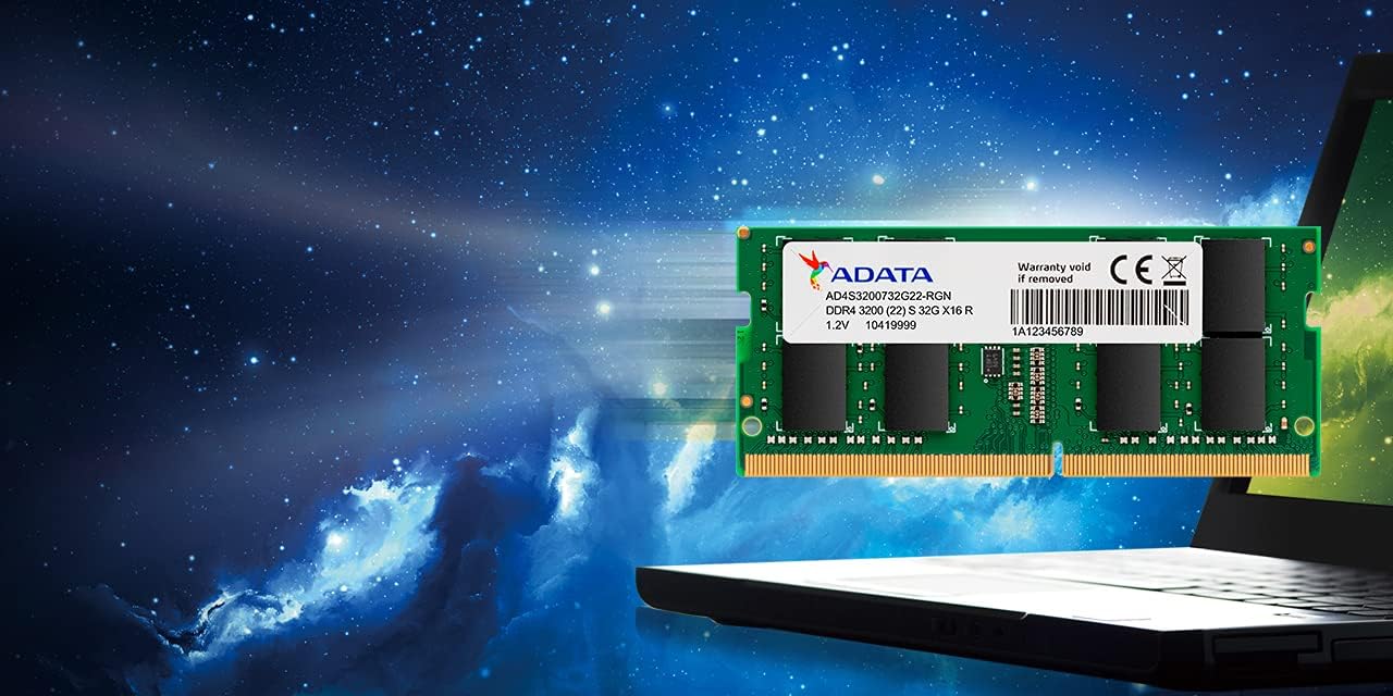 ADATA Premier 8GB Single DDR4 2666Mhz CL19 PC4-21000 260-Pin SODIMM Memory RAM Single (AD4S26668G19-SGN)