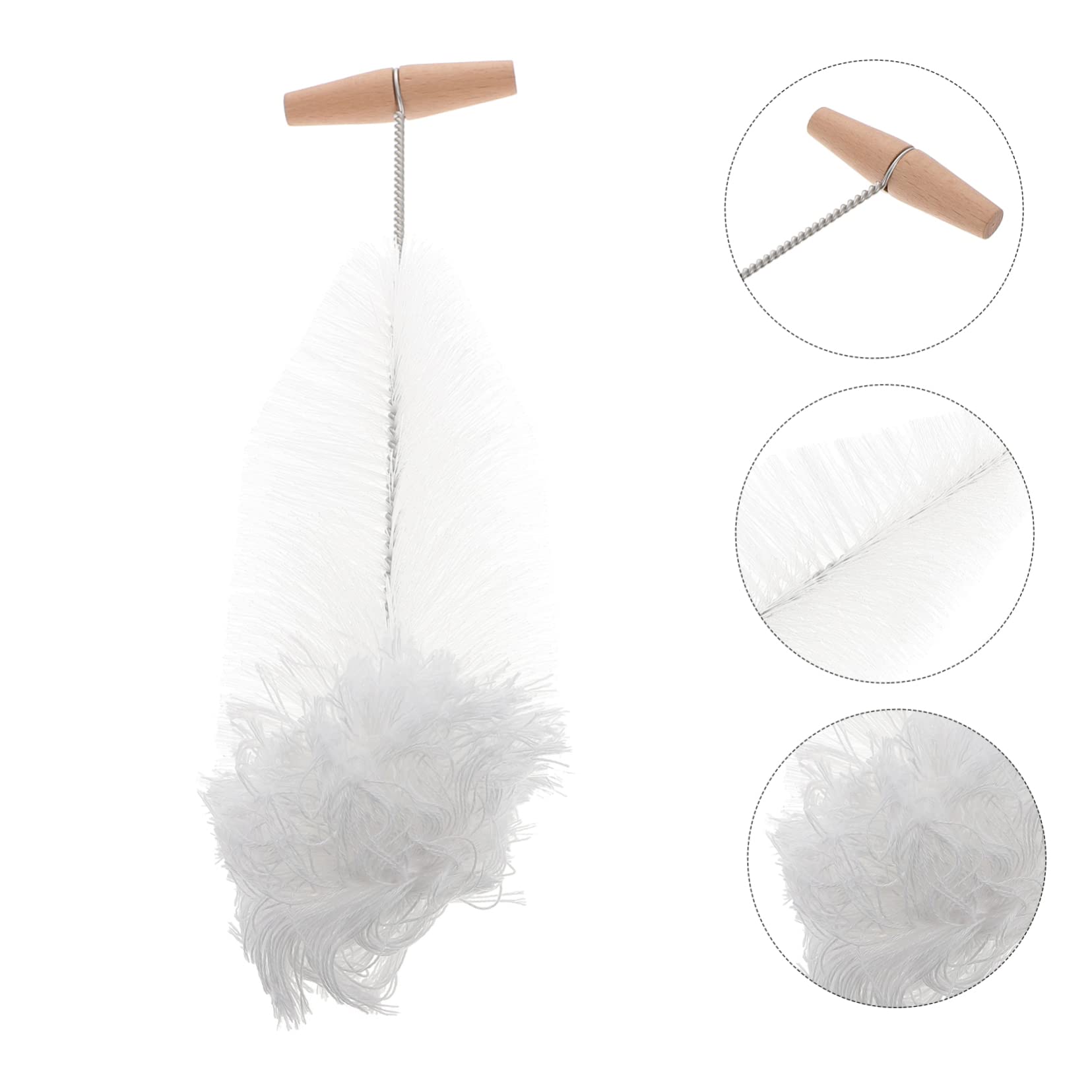 Didiseaon Glass Bottle Cleaning Brush Bottle Scrub Brush Water Cup Cleaner Water Cup Clean Brush Multifunctional Cleaning Brush Water Bottle Brush Bottles for Milk Bottle Soda Wooden