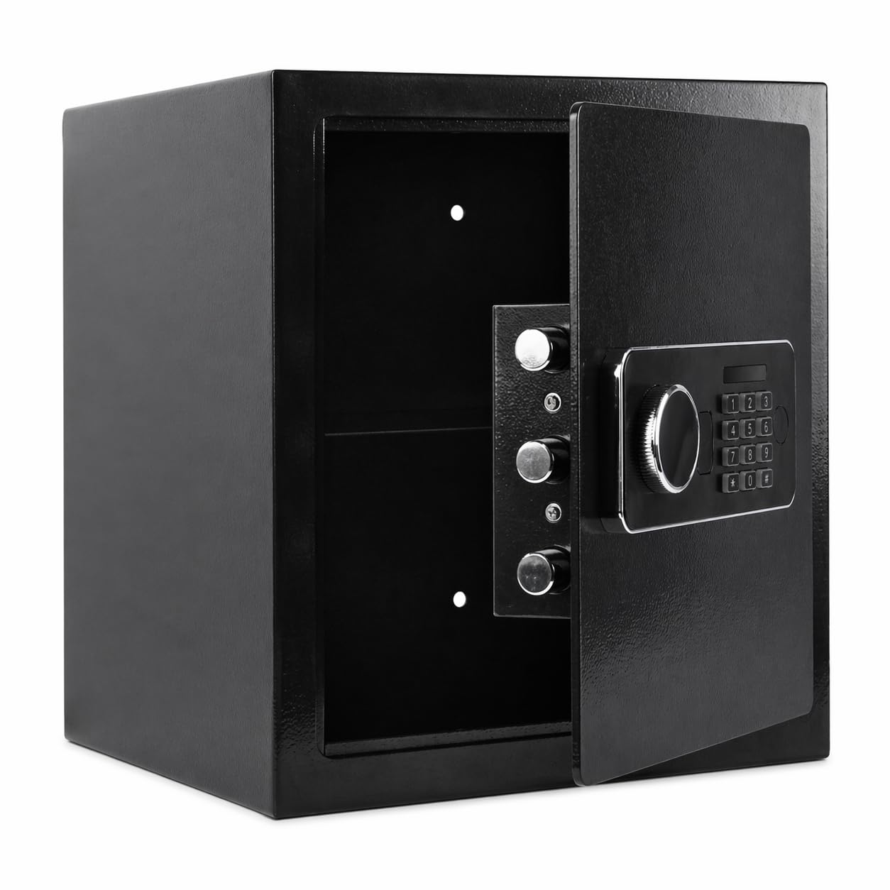 Steel Security Safe Box with Digital Keypad & Electronic Lock, Emergency Key Open, 35L Black Safe for Cash Jewelry Documents, 33 X 33 X 36 Cm — image 1