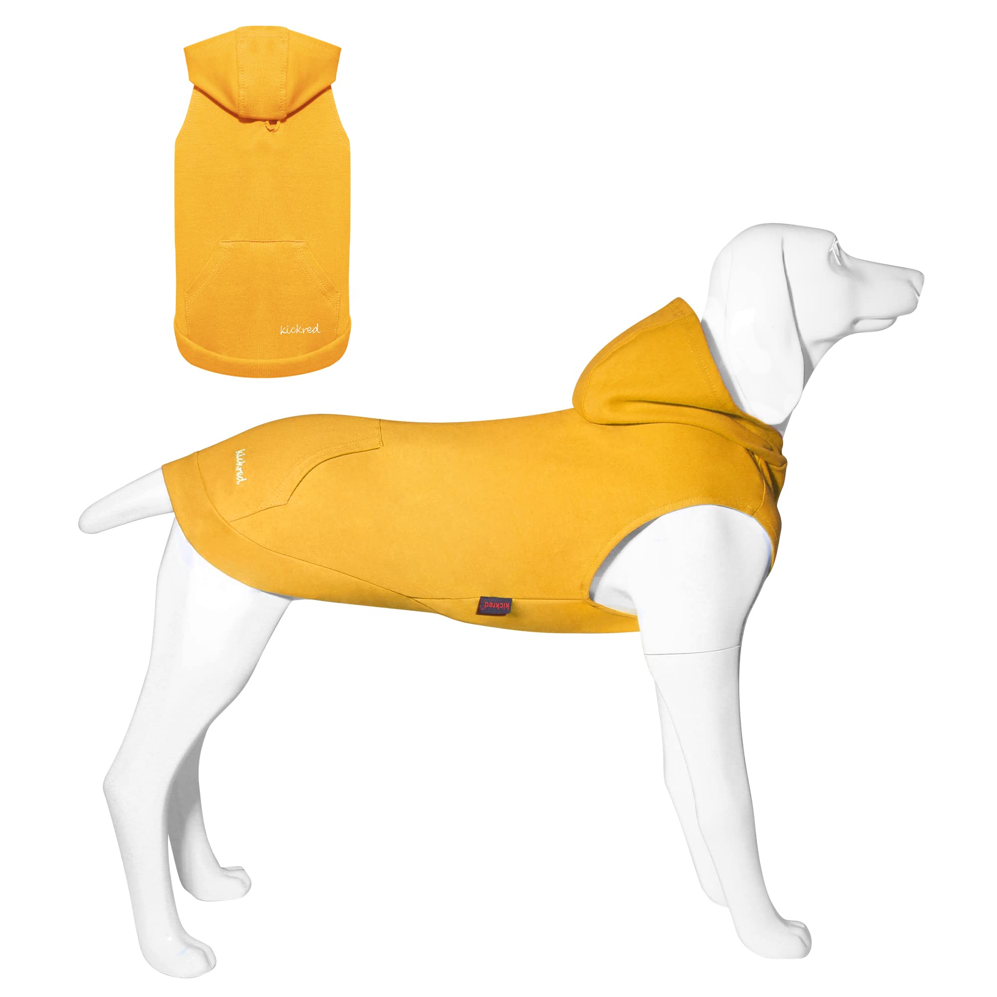 Amazon | Kickred ペット服 犬用パーカー 柔軟 快適 犬服 スウェット