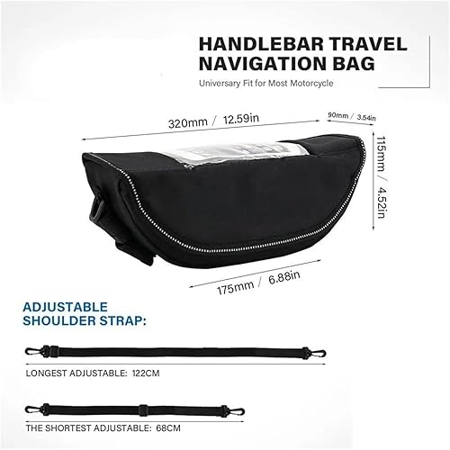 Miniatura 5 de common Para BMW R NineT RnineT R Nine T TRK - Bolsas de herramientas de viaje para almacenamiento de motocicleta, bolsa de manubrio de navegación