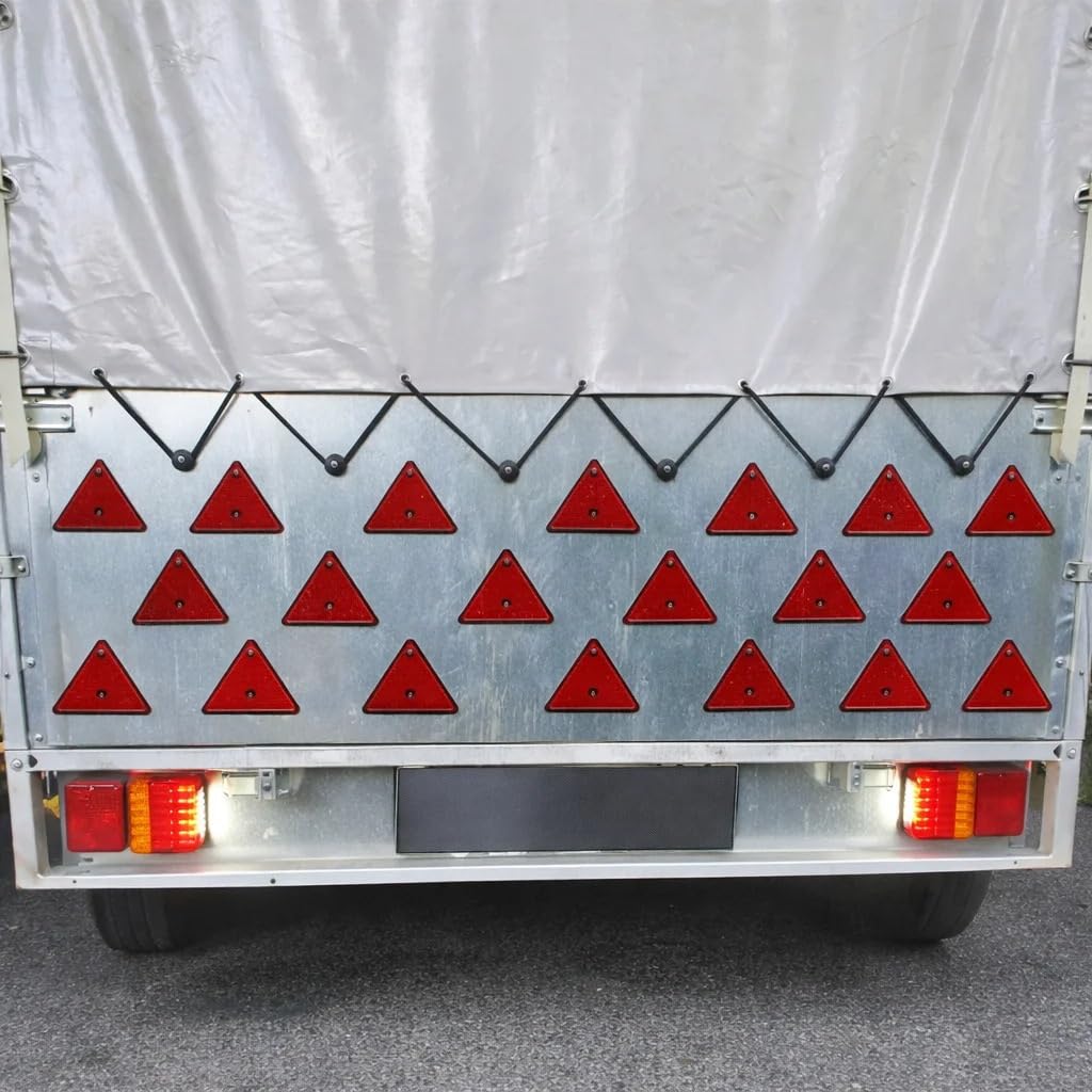 trójkąt bezpieczeństwa Przyczepa motocyklowa przyczepa kempingowa Dropship czerwone tylne światła odblaskowe trójkąt odblaskowy(2PCS)