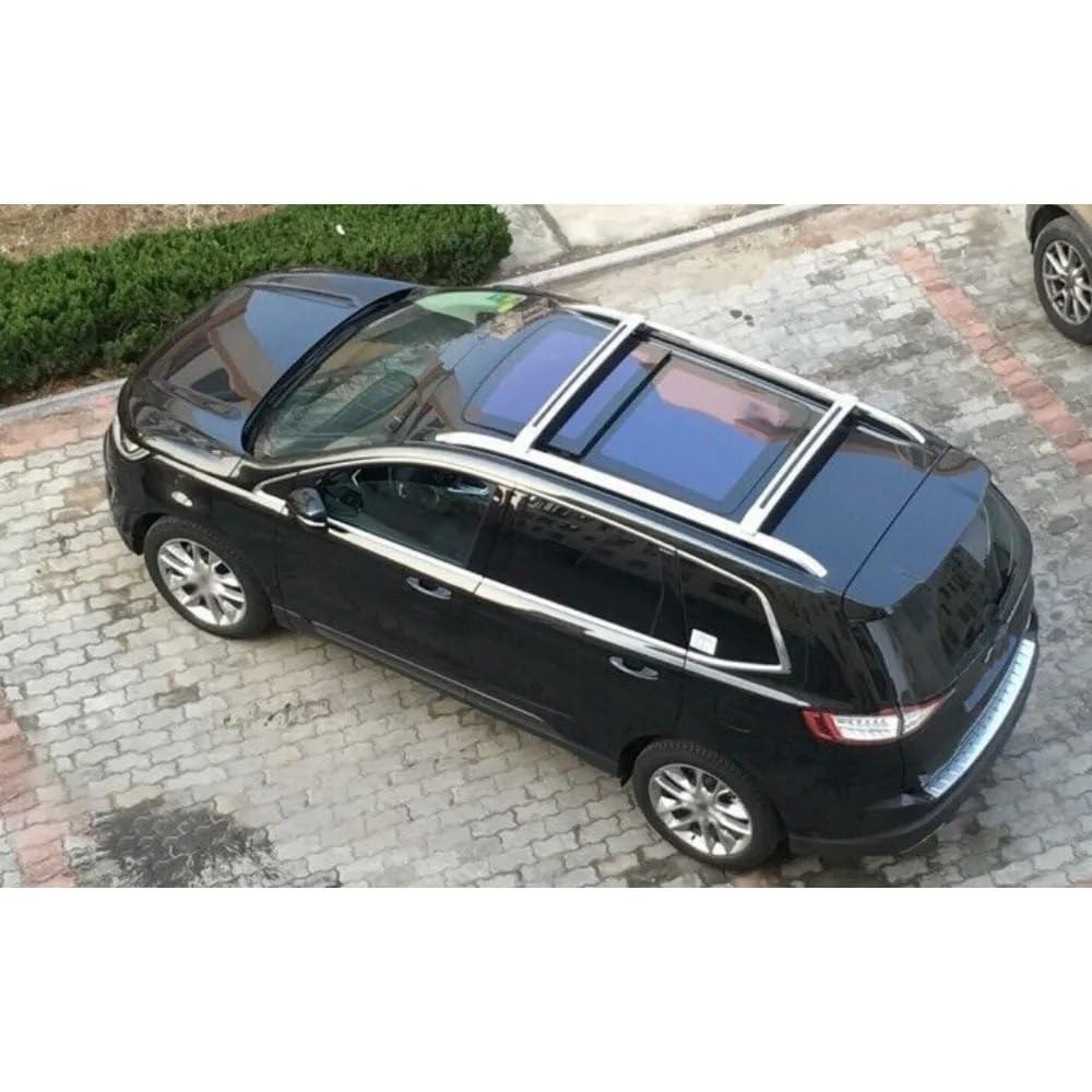 Stały reling dachowy Pasuje Do Nissan Armada Patrol Y62 2017-2024 2 Szt. Poprzeczka Regulowana Relingi Dachowe Zamykane Relingi Bagażowe Lekki bagażnik dachowy(Black)