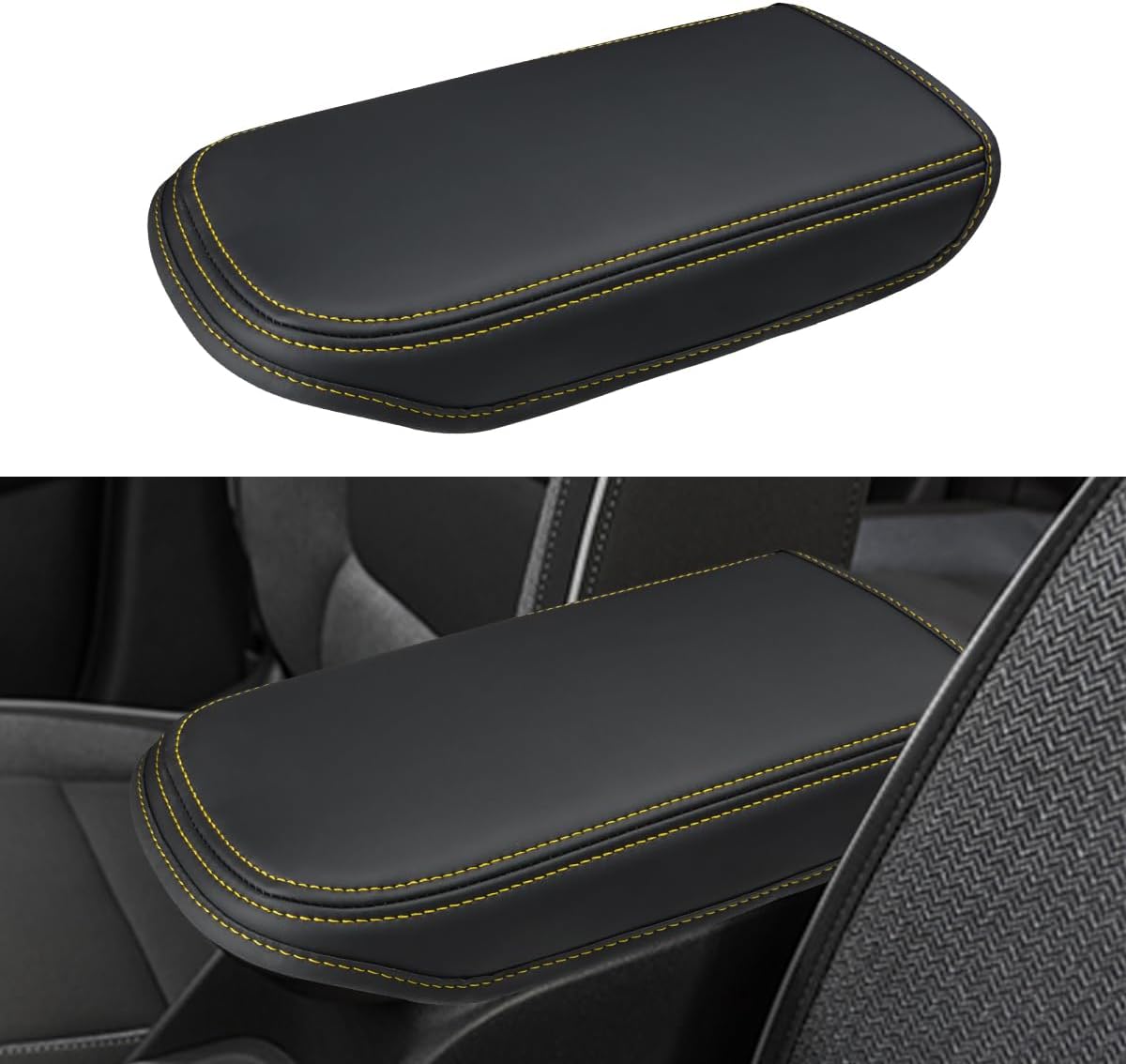 INTGET Center Console Cover for Chevy Trax Car Accessories 2025 2026 2024 Leather with Thin Pad Middle Console Armrest Lid Cover for 2024 2025 2026 Chevy Trax Accessories LS/1RS/LT/2RS/Activ