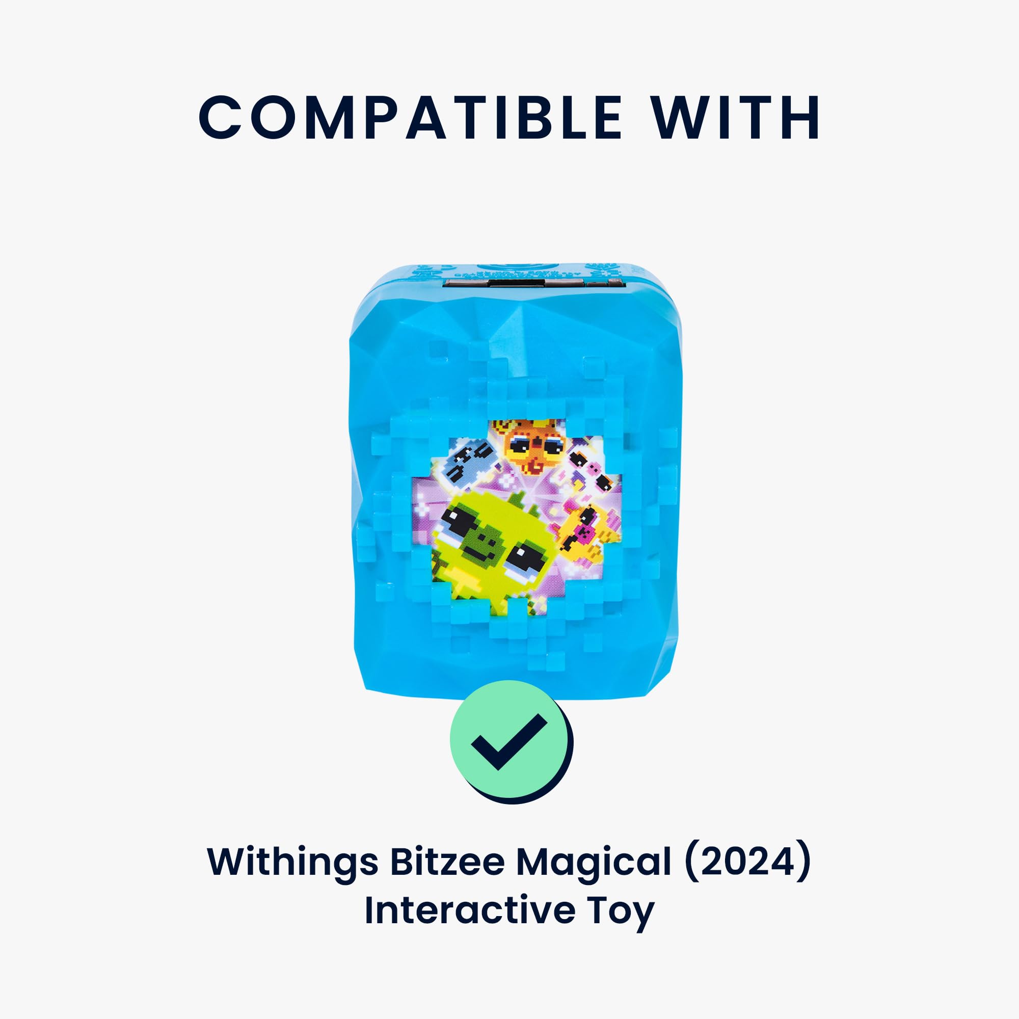 kwmobile Etui dla wirtualnych zwierząt kompatybilne z Withings Bitzee Magical (2024) Interaktywna zabawka Obudowa - Silikonowe etui ochronne - Jasnoróżowy