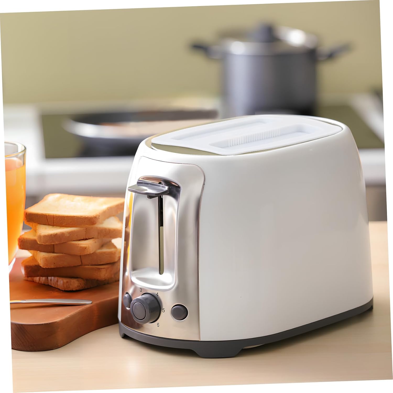 Cabilock 2pcs Slice Toaster Cover Microwave Oven Dust Protection Toaster Protective Lid for Breakfast Maker
