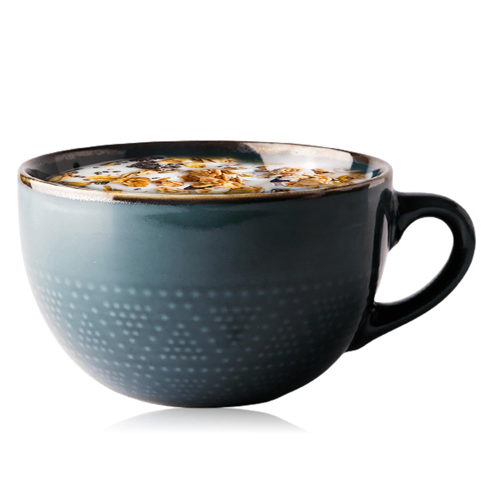 Übergroße Keramik-Kaffeetasse Mit Griff – Perfekt Für Kaffee, Tee, Suppe & Müsli
