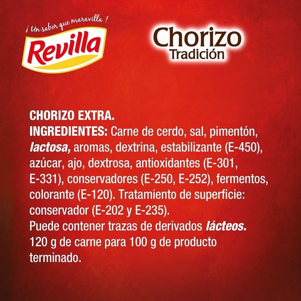 Chorizo ​​Spagnolo Dolce Revilla 1.3 Kg