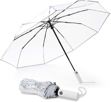 Amazon.com: G4Free 42 Inch Clear Travel Umbrella Windproof