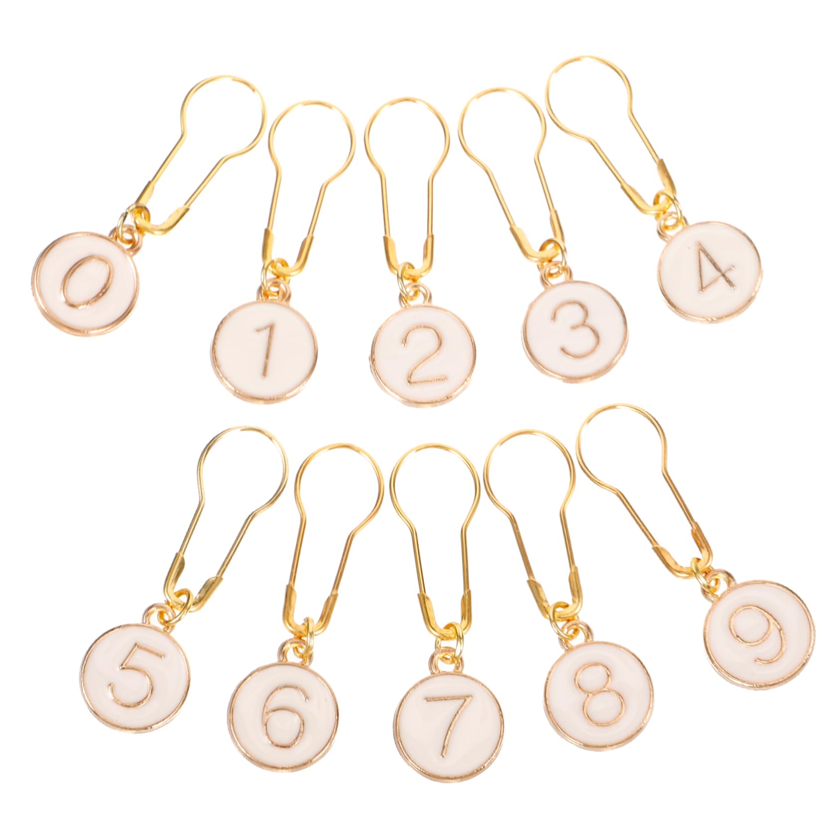 HOODANCOS 40piezas Marcadores Redondos De Zinc Para Tejer De Números Anillos De De Puntadas Para Tejer y Crochet Ligero y Duradero Para Artesanías y Manualidades