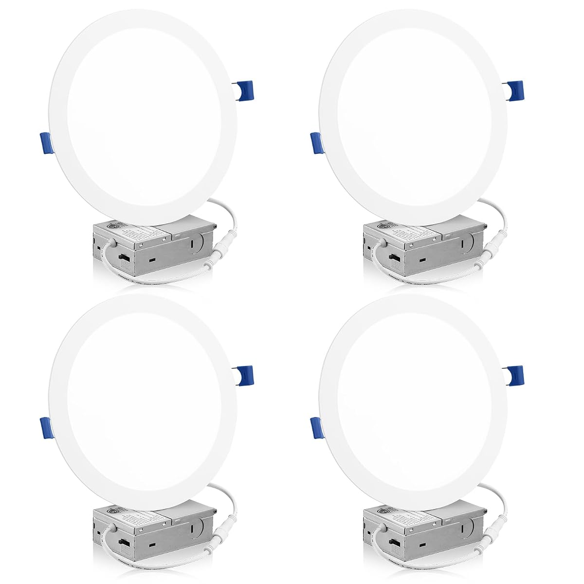 Meconard LED Recessed Ceiling Light 8 Inch 5CCT Dimmable 18W 1500LM IC Rated