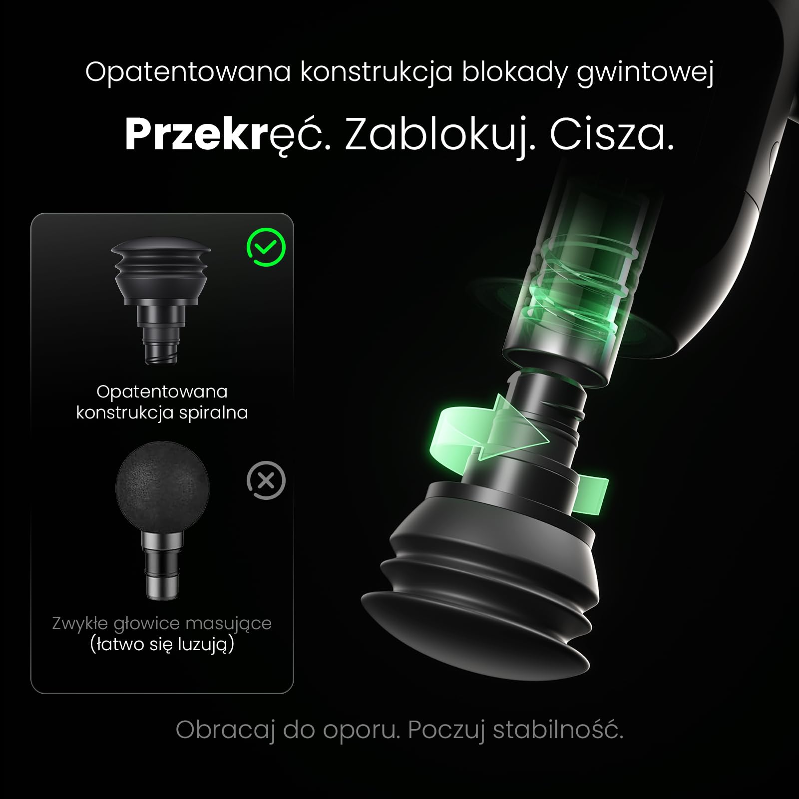 BOB AND BRAD C2 Ultra Pistolet do Masażu z Funkcją Ciepła i Podczerwieni, Pistolet do Masażu Tkanek Głębokich, Przenośny Masażer Mięśni do Domu, Biura i Regeneracji po Treningu