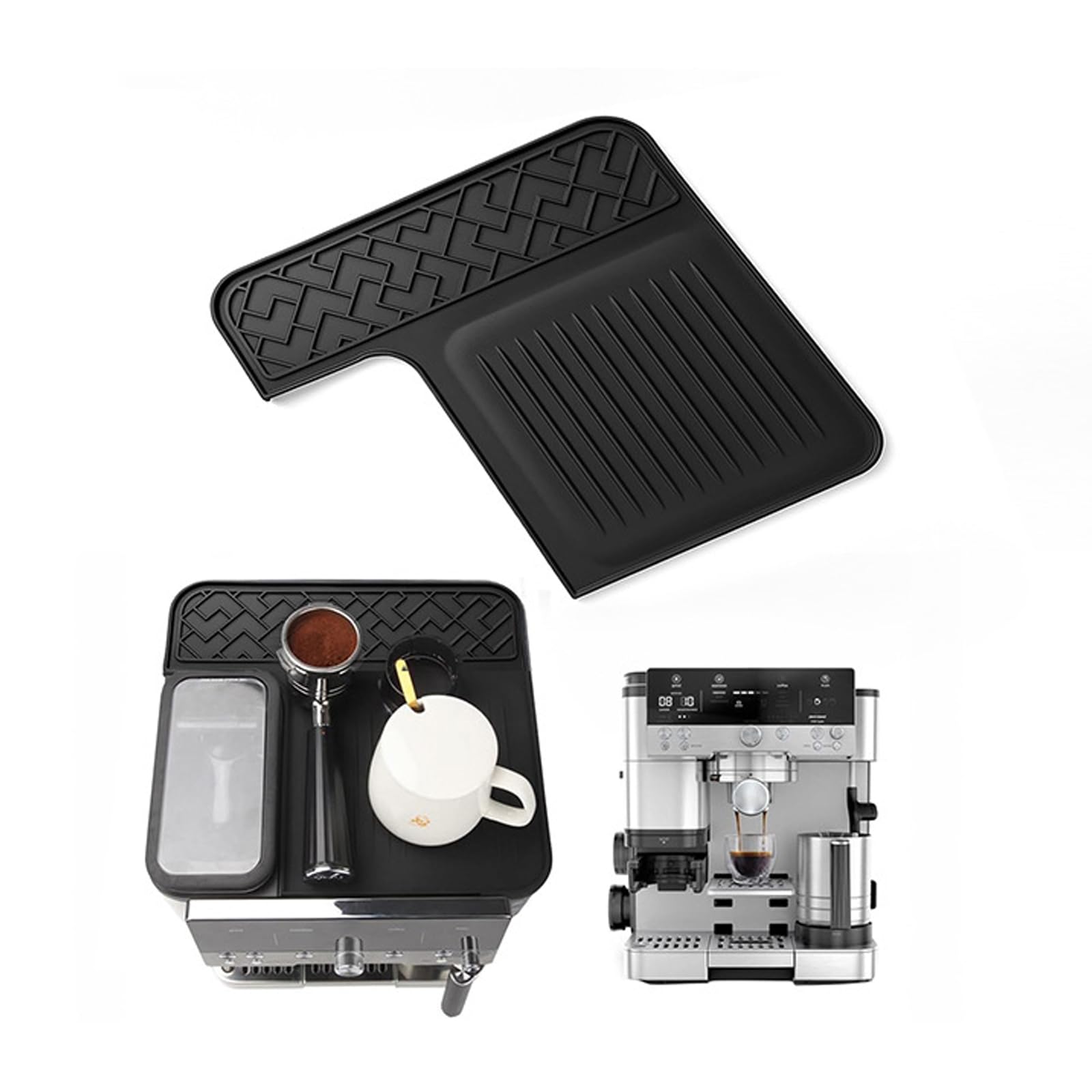 Almohadilla de almacenamiento de silicona para máquina de café espresso, almohadilla protectora de silicona para ES601, ES655, ES701, juego de accesorios de café antideslizante