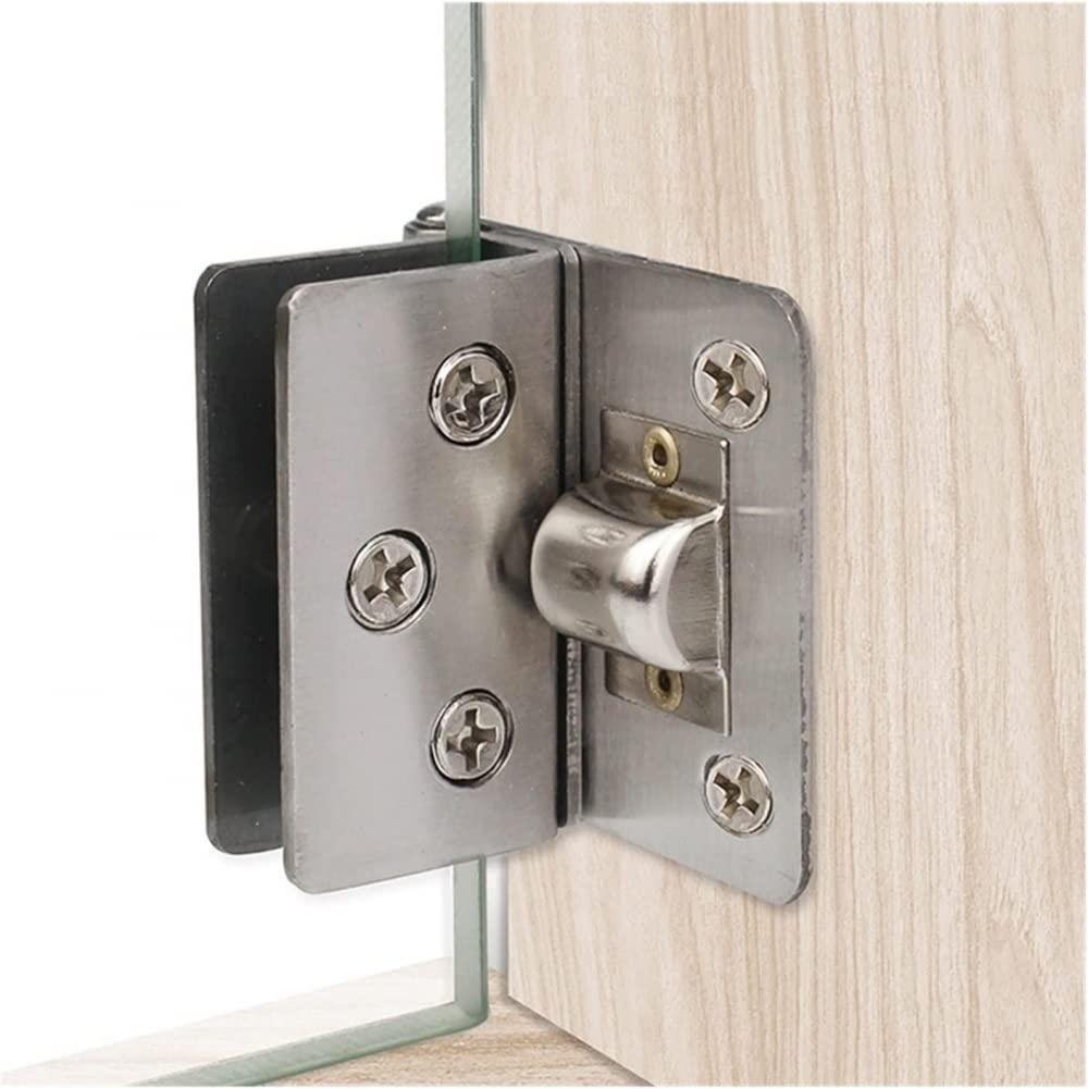 Xiazyusp One Color Stainless Steel Shower Hinge Glass Door Clamp Clip