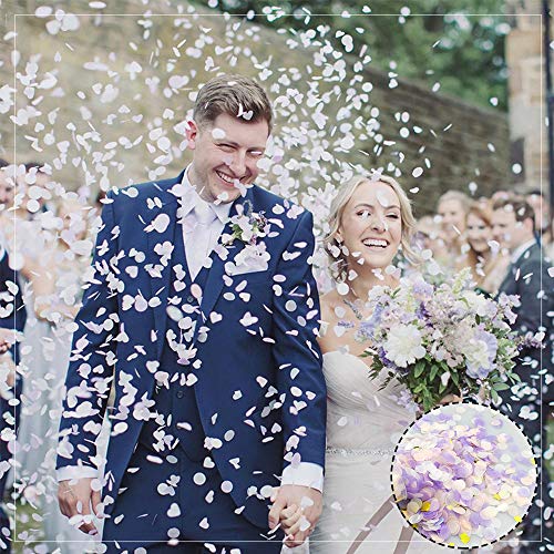 4 stuks papieren confetti voor bruiloft, confetti-poppers, push-pop-confetti, pirple papieren confetti voor bruiloft… - Image 6