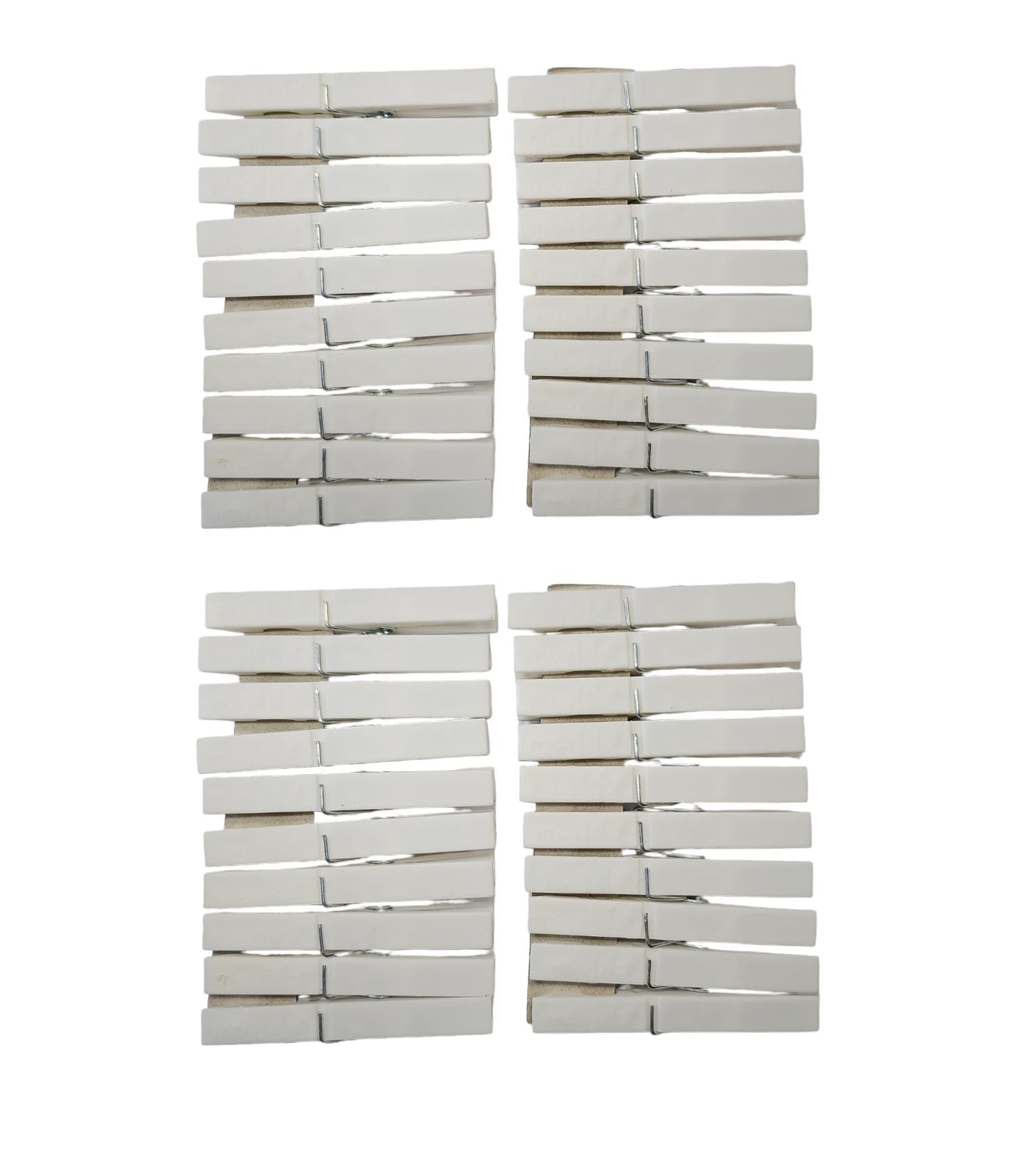 Mollette Da Bucato In Plastica Bianche - 40 Pezzi, Robuste, Antiruggine E Con Grande Presa - Foto 5