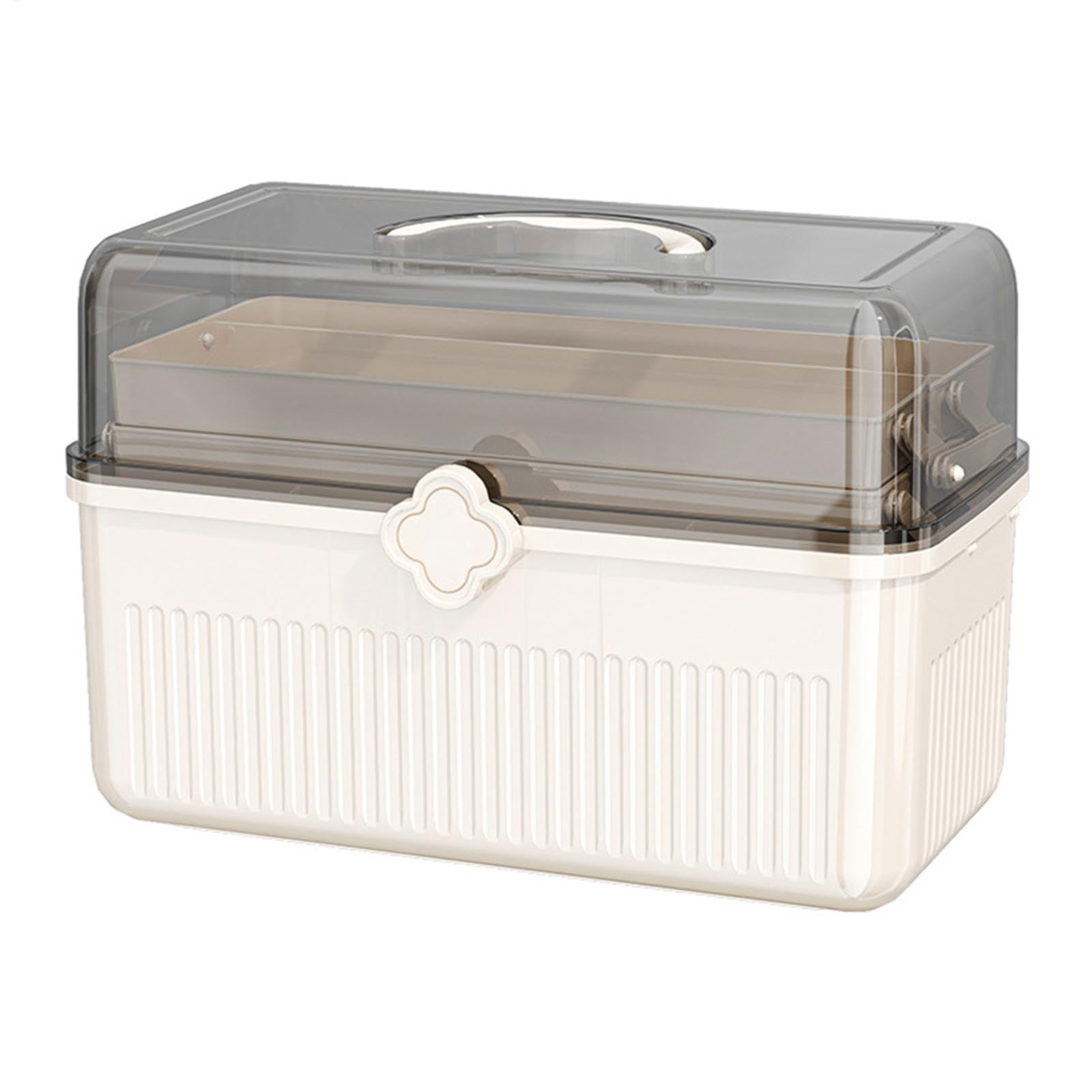 MRKU Trousse de Premiers Secours familiale Portable, Armoire à Pharmacie, Organisateur de pilules - Étui Transparent Multifonctionnel