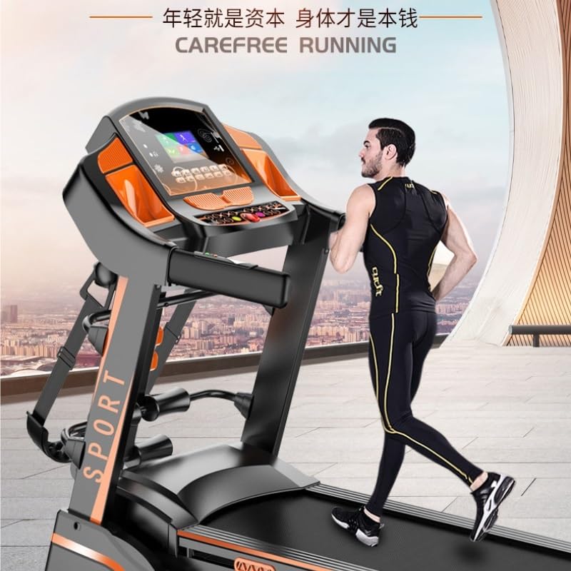 Image of Small Treadmills for Spaces,Electric Fitness Compact Treadmill with Foldable Ultra Quiet Steps, Suitable for Home, Gym, and Business Office Use