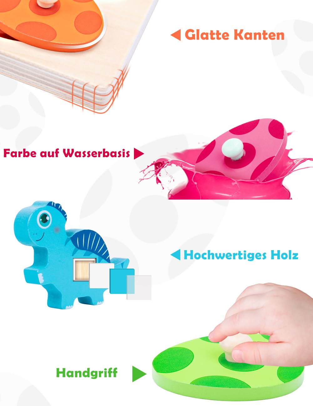 LZDMY Montessori Holzpuzzle Bauernhof - Lernspielzeug Ab 1 Jahr Für Kinder