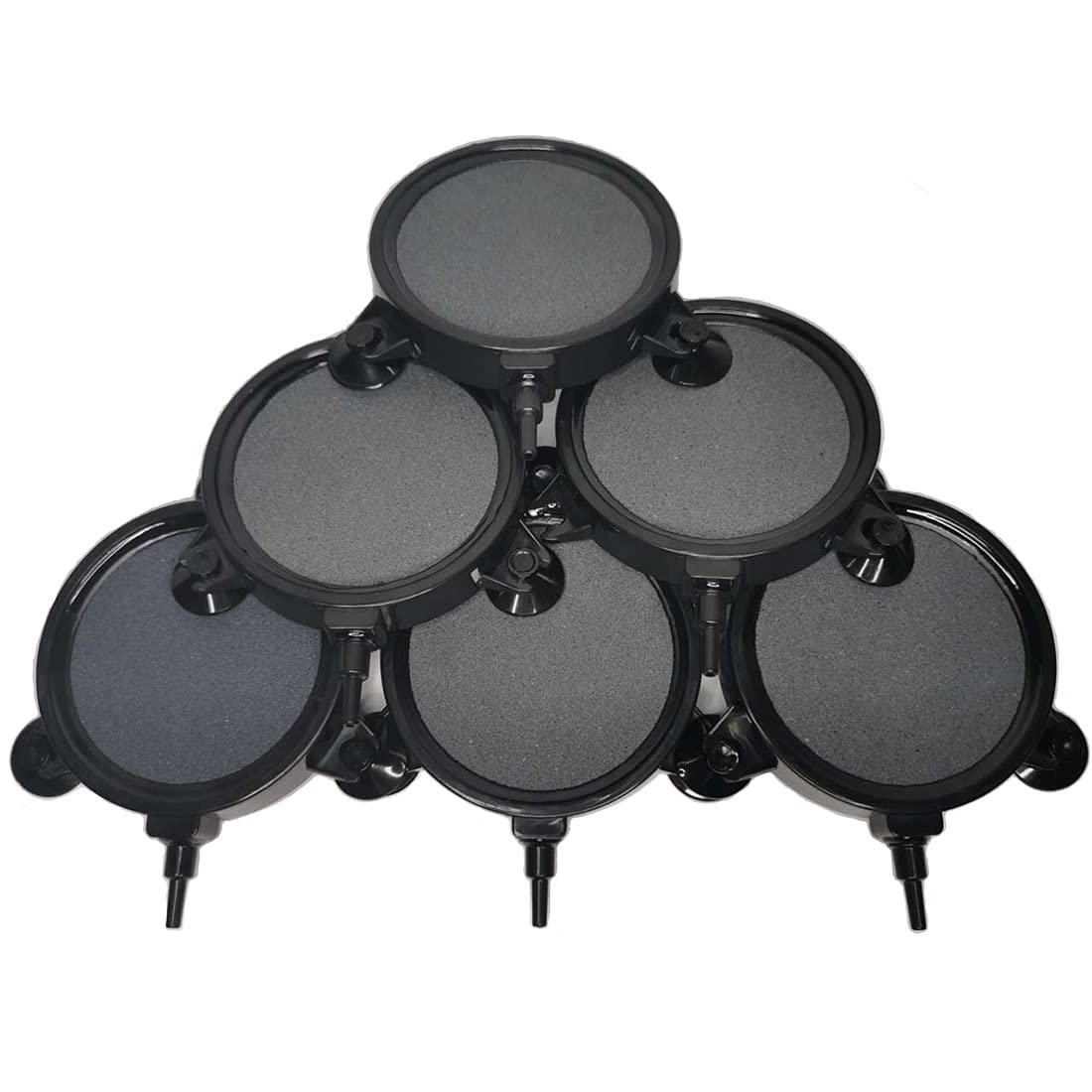 PINVNBY 4.2-Inch Air Stone Disc Bubble Diffuser with Suction Cups for Oxygenation in Fresh/Saltwater Tanks, Ponds, Hydroponic, Aquaponics, and as a