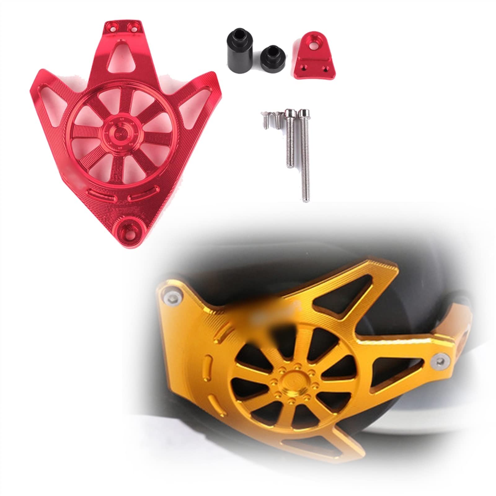Protezione della copertura Per Yamaha AEROX 155 NVX 2017 Accessori Moto Di Alluminio CNC Motore Protezione Della Cassa Cursore Copertura(Red)