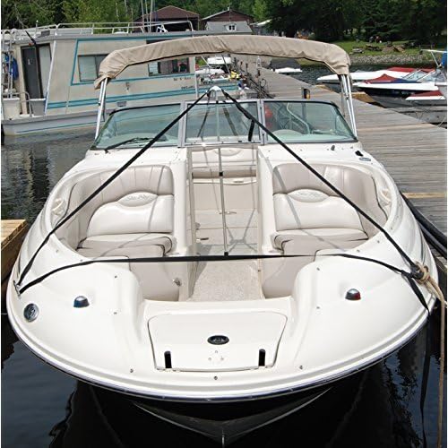 Taylor Made Boat Cover Support System with Adjustable 24"-48" Pole, 50' of 1" Polypropylene Webbing Strap for Boats up to 23' Long, Prevents Water Pooling and Pocketing - 55741