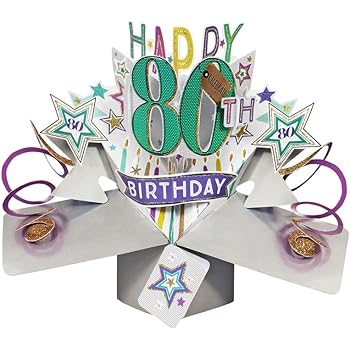 Second Nature Pop Ups Carte D Anniversaire 80 Ans Amazon Fr Fournitures De Bureau Second Nature Pop Ups Carte D Anniversaire 80 Ans Amazon Fr Fournitures De Bureau