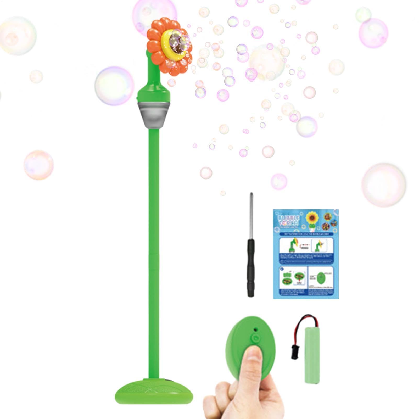 Sonnenblume Seifenblasenmaschine - Seifenblasenmaschine Für Kinder | Wiederaufladbarer Tanzender Sonnenblumen-Blase Maker | Seifenbläser Für Garten | Sonnenblumenförmige Unterhaltung Lieferungen Va