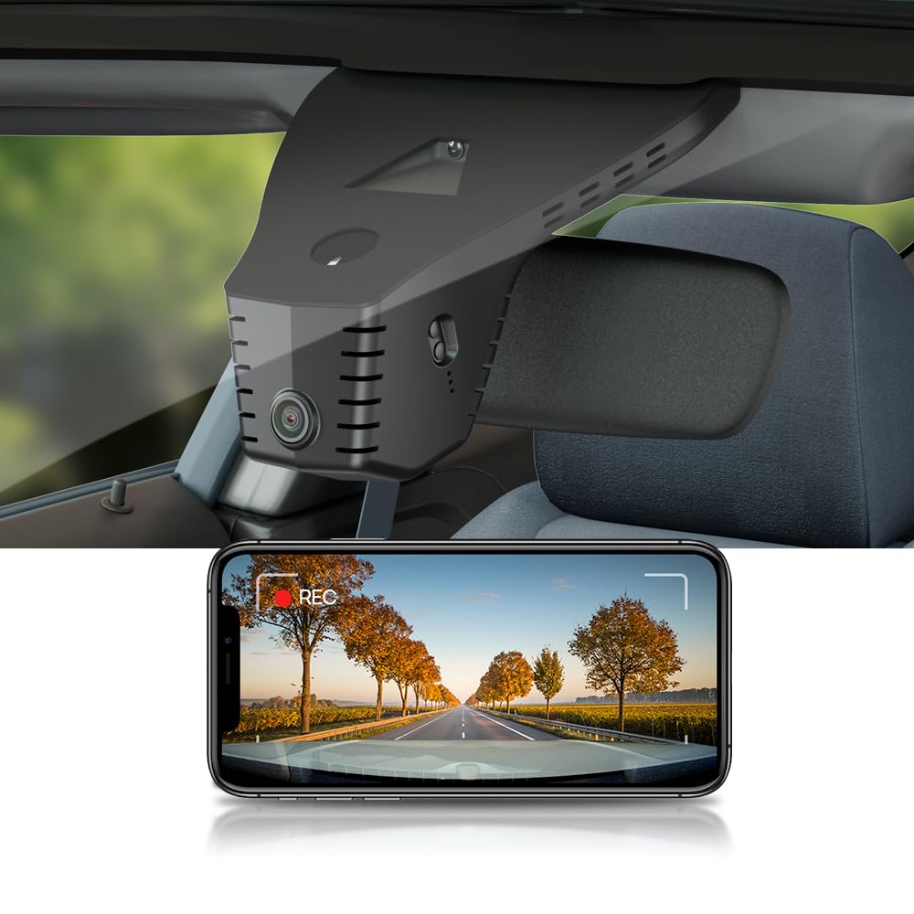 Fitcamx Dashcam 4K Compatibile con Jeep Avenger 2023 2024 2025 2026 (HD2-D8700), OEM Cameras di Guida, 2160P UHD Video Wifi, G-Sensor, Registrazione Circolare, WDR Dash Cam, Plug&Play, Scheda da 64 GB